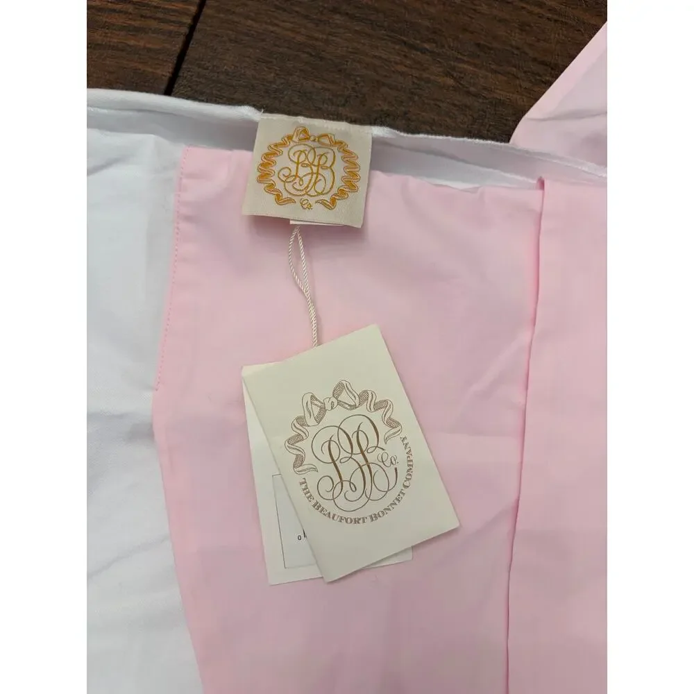 The Beaufort Bonnet Company Pink And White Bow Swaddle NEW With Tags